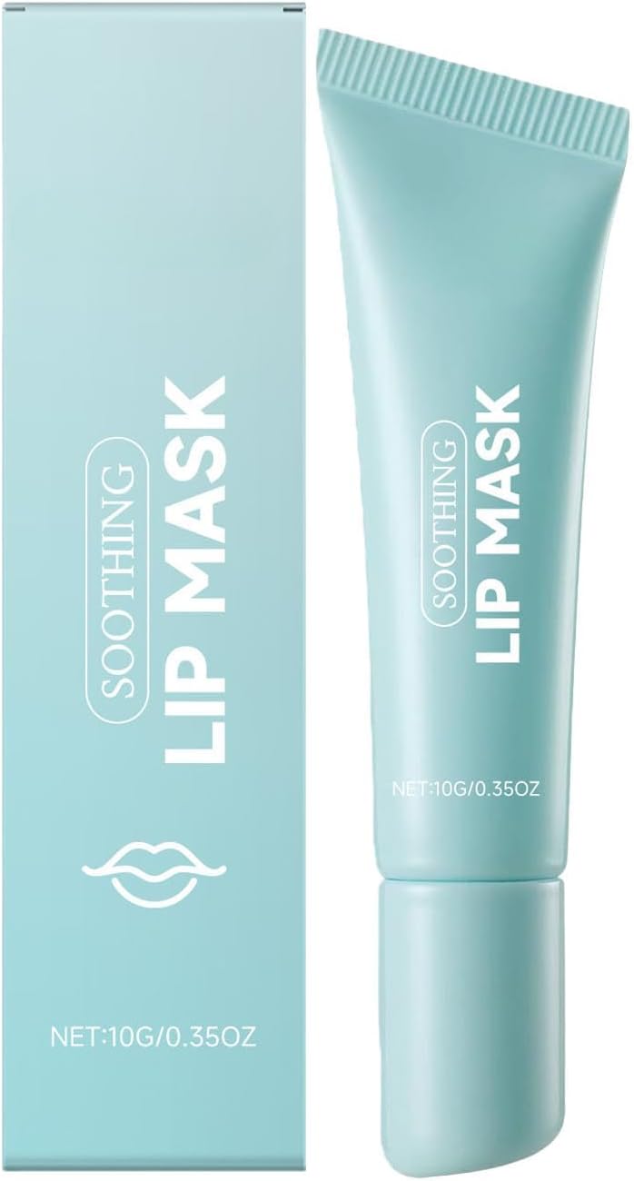 Soothing Prep Lip Mask, Peel Off Lip Care Gel with Cooling Feel, Lightweight Overnight Mask, Lasting Moisture and Deep Nourishment, Lip Care, Light and Non Stick