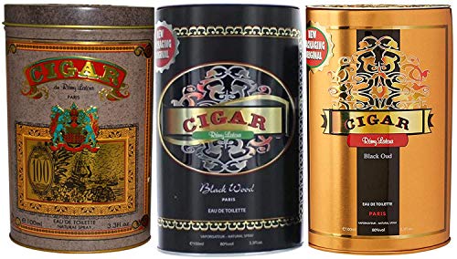 Remy Latour CIGAR GIFT SET 3x100 ML FOR MEN (BROWN+ BLACK OUD+ BLACK WOOD)