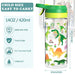 SUPERFA Kids Water Bottles with Spray Mist, BPA Free Kids Drinking Bottles with Spray, 420ml Spray Water Bottle for Kids School and Cooling, Green