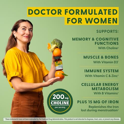 MegaFood Women's Multivitamin - Multivitamin Supplement with Iron, Biotin, Zinc, and Vitamins C, D3, B12, E, and More - Gluten-Free, Vegetarian & Made without Dairy & Soy - 60 Tabs (30 Servings)