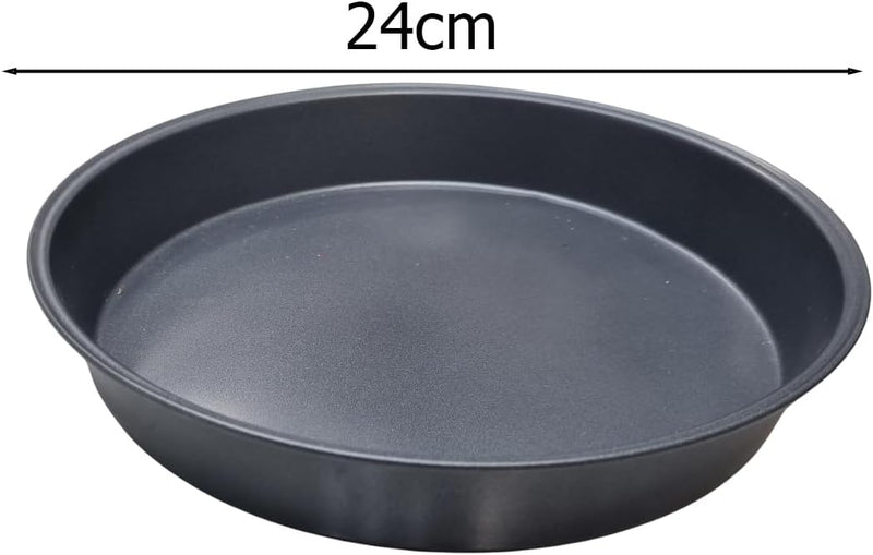 Non-Stick Round Cake Pan 24cm with Lock Baking Pan Leakproof Oven Bakeware for Cakes, Cheesecakes & Desserts