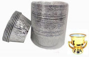 Bakhoor Burner Aluminium Cups 40 Pcs Set Cake Mold Madkhan Ash Mabkhara Oud Incense Burner Ash Removal Cups - Medium