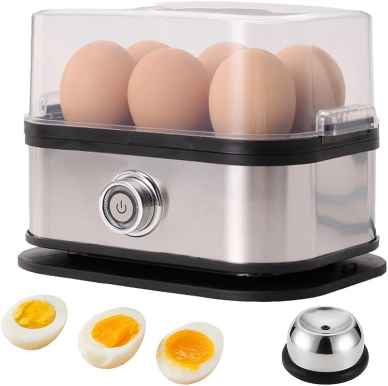 Etercitenal Effortless Egg Cooking With The Ultimate Stainless Steel Egg Cooker, Hard Boiled Eggcooker, Rapid Eggs Cooker - Effortless Eggperfection, Eggboiler Poacher With Auto Shut Off (1 PC)