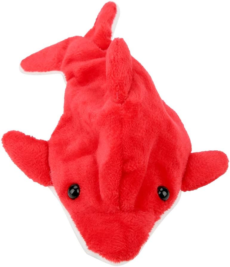 Baby Cute Cartoon Dolphin Bathing Swimming Pool Float Toy Water Play Toys (Red)