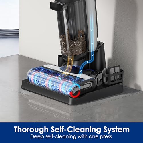 Tineco Floor ONE S7 Combo Smart Wet Dry Vacuum Floor Cleaner Mop, 5 in 1 Multi-Function Up to 65 Mins Runtime Self-Cleaning Dual-Edge Cleaning Whole-House Cleaning