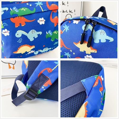 Mini Dinosaur Kids Backpack, Boys Girl Toddler school Bag Kindergarten Canvas Rucksack, Holiday Travel Bookbag Outdoor Daypack for 3-6 Year Old (Green)