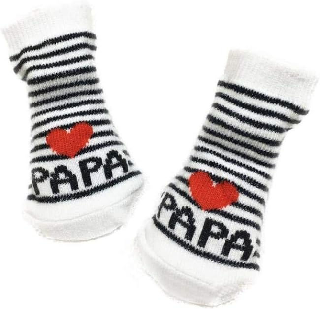 Baby Socks Girl Boy Soft Warm Cotton Love Mama/Papa Letters Socks Gift