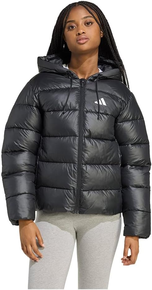 Women Essentials Climawarm Synthetic Down Puffer Hooded Jacket - Black