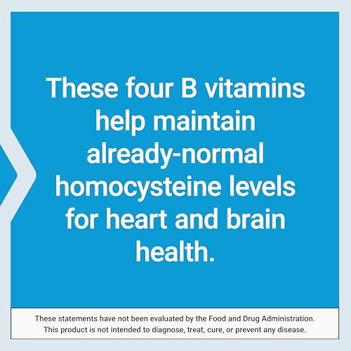Life Extension Homocysteine Resist - For Heart & Brain, Cognitive Health Support Supplement â€“ Vitamin B2, B6 & B12 + Folate - Once-Daily, Non-GMO, Gluten-Free - 60 Vegetarian Capsules