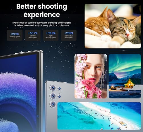 X-Prime S25 Ultra 10.1" Android 15 Tablet with Keyboard & Mouse | 5G + WiFi | HD+ AMOLED Display 3000x1440 | Dual SIM | Dual Camera | Google Meet & Zoom (Blue)