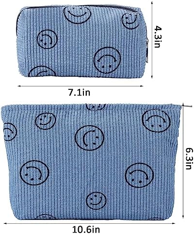 ZLFSRQ 3Pcs Checkered Makeup Bag for Women Large Cosmetic Bag Set Travel Toiletry Bag Makeup Pouch Bag for Purse Pink Zipper Storage Bag Organizer Cute Small Aesthetic Girls Car Essentials Bag