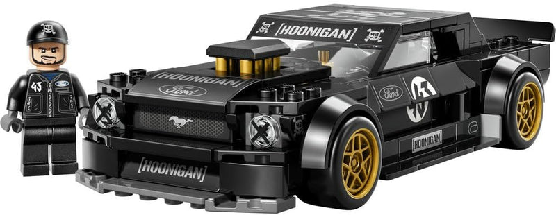 Speed Champions Ken Block's '65 Ford Mustang Hoonicorn V1 Muscle Car Toy - Model Kit w/Collectible Minifigure - Kids' Room Decor - STEM Gift for 9+ Year Old Boys & Fans - 77262