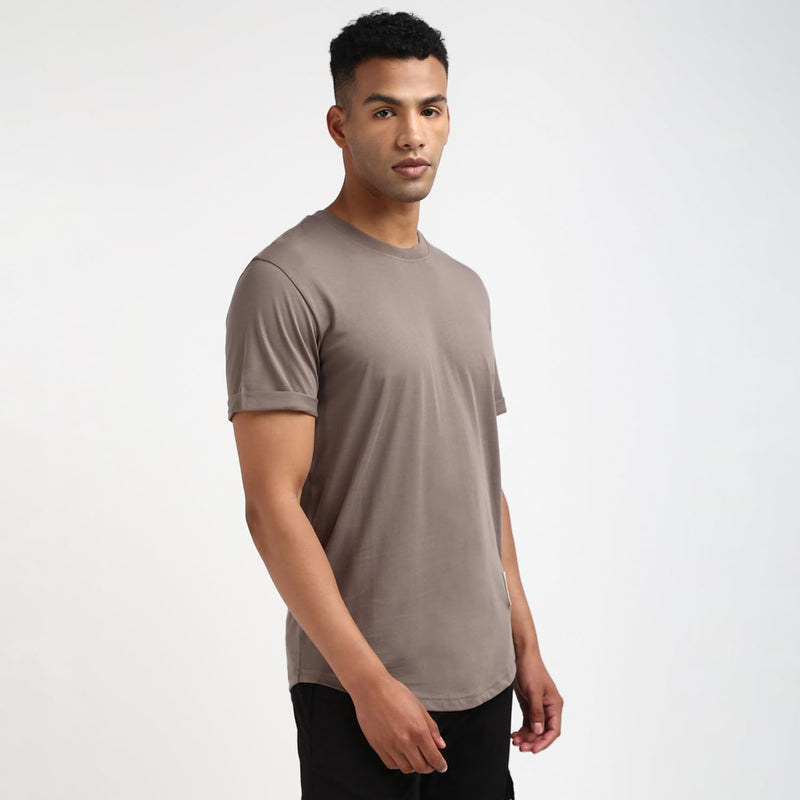 Ck Jeans Mens Long Sleeve Homme-/-tee-shirts-/-t-s-manches-courtes Badge Turn Up Sleeve