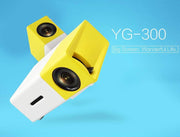 YG-300 Mini Portable High Resolution LED Projector (600 Lumens Video 1080P)