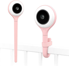 HogoR Lollipop Baby Monitor with True Crying Detection (Cotton Candy) - Smart WiFi Baby Camera - Camera with Video, Audio and Sleep Tracking
