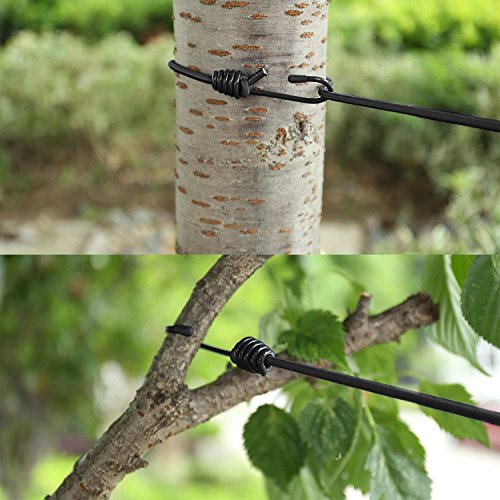 Vshinic Retractable Clothesline Travel Elastic Adjustable Clothes Lines Rope Laundry Camping Line Windproof Washing Line with Anti-skid 12pcs Clothespins