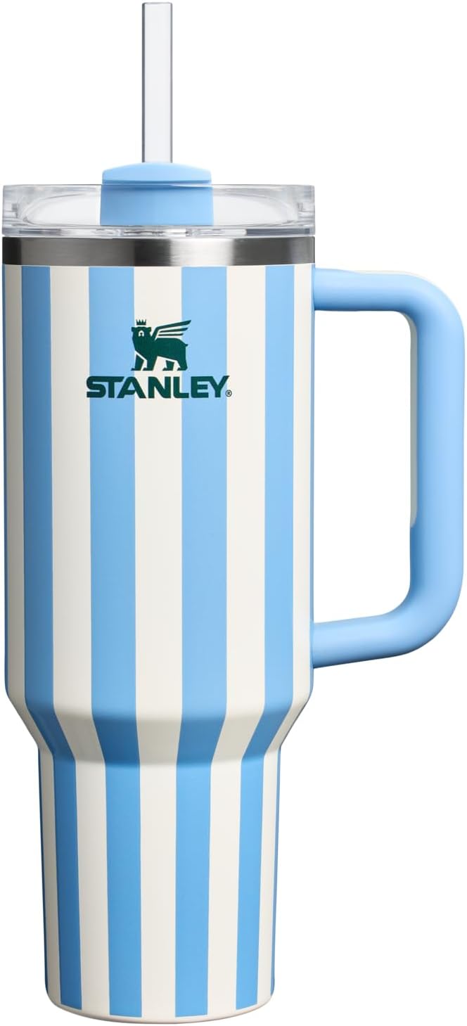 Stanley Quencher H2.0 Tumbler with Handle & Straw 30 oz | Twist On 3-Way Lid | Cupholder Compatible for Travel | Insulated Stainless Steel Cup | BPA-Free | Cherry Blossom