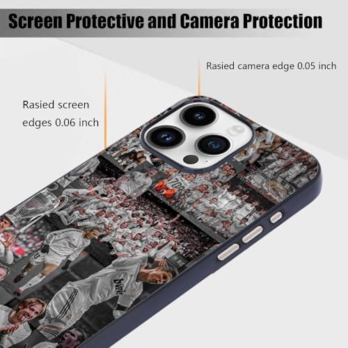 Silk Route Style 1 Real Madrid Players Design Mobile Back Cover for Apple iPhone 16 Pro, Multicolor