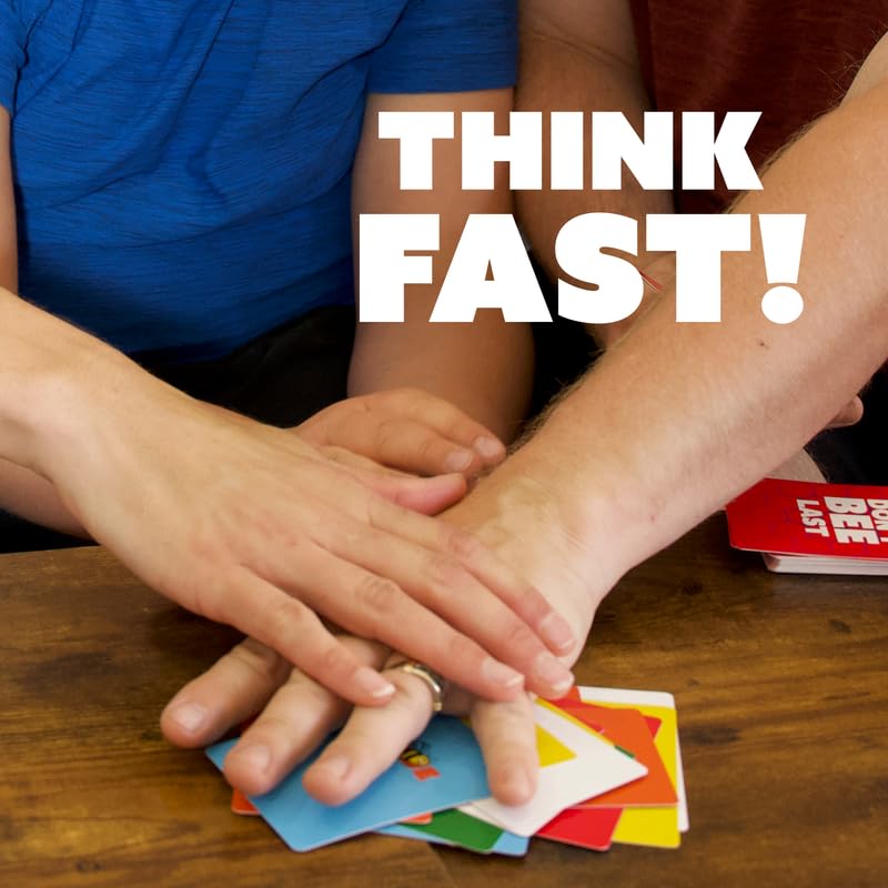 QUOKKA Don’t BEE Last - Fun Family Games - Card Games for Adults Teens & Kids - 15 Min, Ages 7+, 2-7 Players