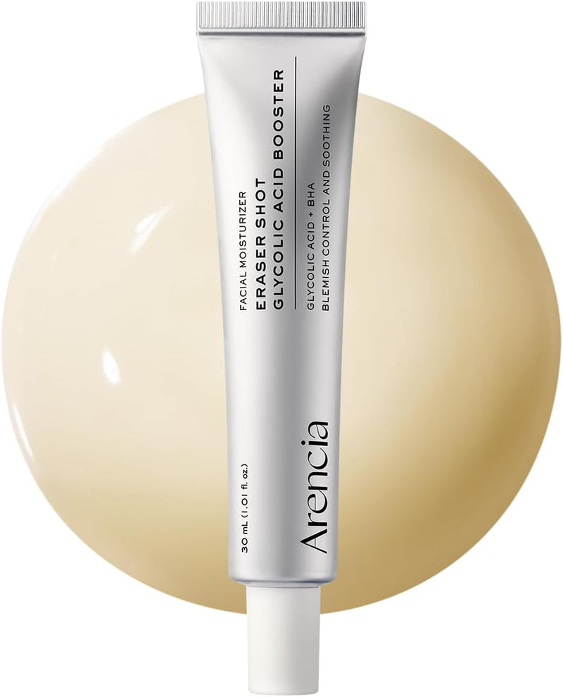 Eraser Serum Glycolic Acid Booster with AHA BHA, Exfoliating Face Serum for Acne-Prone Skin, Pore Care & Texture Refining, Lightweight Daily Skincare, 30 mL / 1.01 fl. oz.