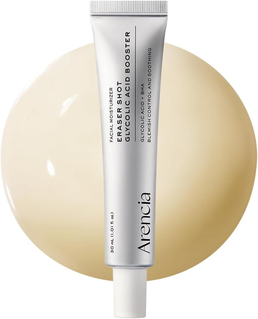 Eraser Serum Glycolic Acid Booster with AHA BHA, Exfoliating Face Serum for Acne-Prone Skin, Pore Care & Texture Refining, Lightweight Daily Skincare, 30 mL / 1.01 fl. oz.
