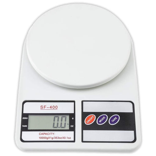Btag Digital Kitchen Food Weighing Scale For Healthy Living, Home Baking, Cooking, Fitness & Balanced Diet. Weighing Scale With Digital Display SF 400 10Kg x 1gms (SF_400_WHT) - SF-400 WEIGHING SCALE