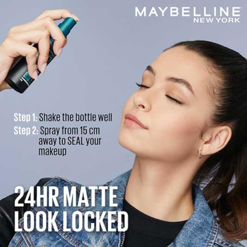 Maybelline New York Fit Me Matte + Poreless Setting Spray, 60 ml | Transfer-proof, 24H Oil-Control Formula With Witch Hazel, 60 ml
