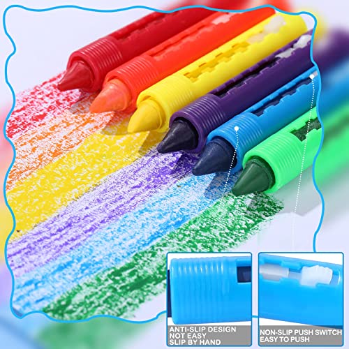 MAKINGTEC Crayons, Bath Washable Crayons Easy Clean Bathtime Crayons Colorful Bathtub Markers Toys Shower Crayons Bath Paint for Kids(24 Pieces )