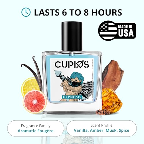 Cupids Original EDP Hypnosis 2.0 Pheromone-Infused Cologne for Men - Pheromone Perfume for Men Fragrance 50ml