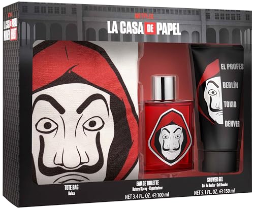 Air-Val Netflix La Casa De Papel Edt 100 ml + Shower Gel 150 ml + Tote Bag Gift Set