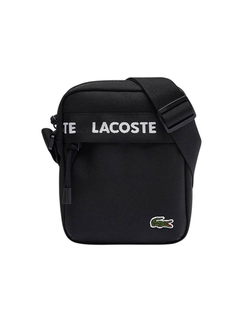 Lacoste NU4686NZ Crossover Bag for Men, Tape Noir