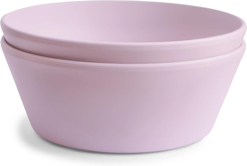 Dinnerware Cups for Kids Set of 2 Reusable BPA Free Dishwasher & Microwave Safe Cups Easy to Hold Made in Denmark (Sage) - Soft Lilac