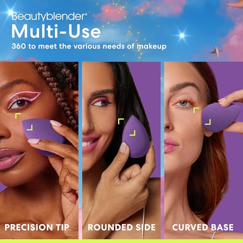 Beautyblender® | Stardust 2-Piece Beauty Blender Blend and Bake Set, Original Pink Makeup Sponge and Limited Edition Power Pocket Puff