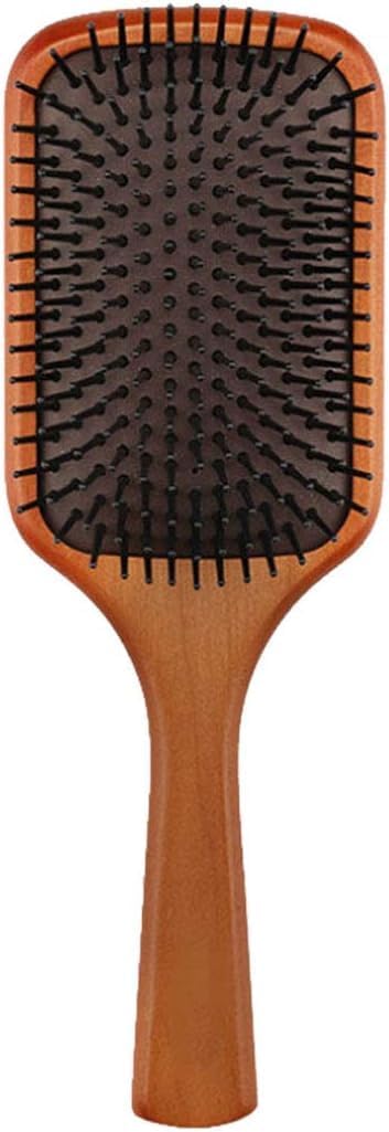 INFLUX Eco-Friendly Bamboo Hair Brush for Women & Men, Beard Brush- The Ideal Detangling Brush for Curly Hair, Beard Grooming, and Daily Styling