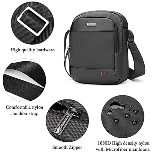 Arctic Hunter Unisex Sling Bag Water Resistant Stylish Anti-Theft Shoulder Side Bag for Men and Women with iPad Shockproof Compartment, K00063