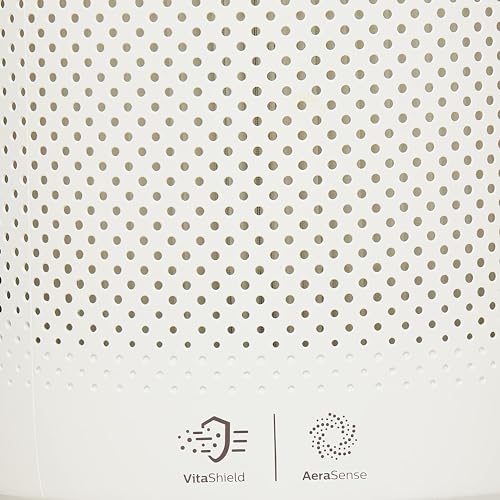 Philips Air Purifier Series 3000i - For XL Rooms 135m², 5 Speed Settings, Sleep Mode, Air Quality Display, Connected with Air+ App, White/Silver - AC3036/90