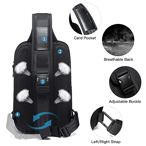 BANGE Sling Bag, Waterproof Men's Chest Bag Shoulder bags Crossbody Sling Backpack for Menâ€¦â€¦