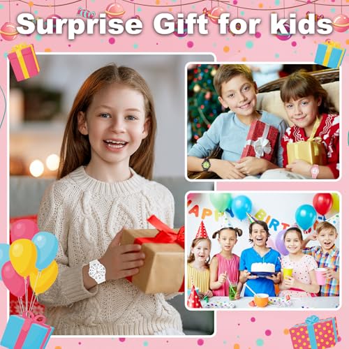 SOCICO Children Analog Watch for Boys Girls Waterproof Time Teaching Watch with Soft Band Learning Time Wrist Watch Easy to Read for Kids Great Gifts