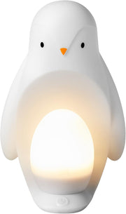 Tommee Tippee Penguin 2-in-1 Portable Nursery Night Light for Baby & Toddler Soft Silicone Night Lamp with Dimmable Glow, USB Rechargeable, Removable Light for Sleeping, Bedtime, Travel - Penguin Night Light