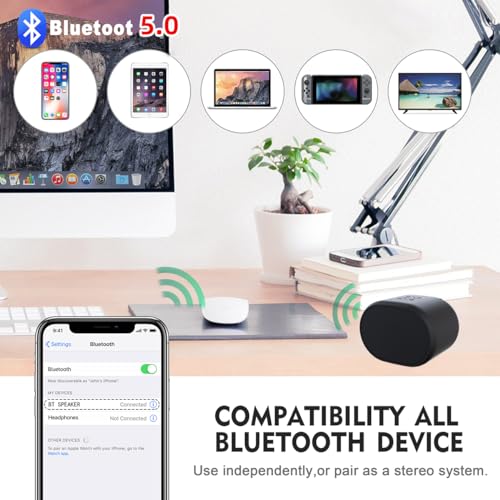 Eageroo Bluetooth Speaker Mini Speaker Small Music Box Portable TF Card / 3.5 mm AUX USB Black