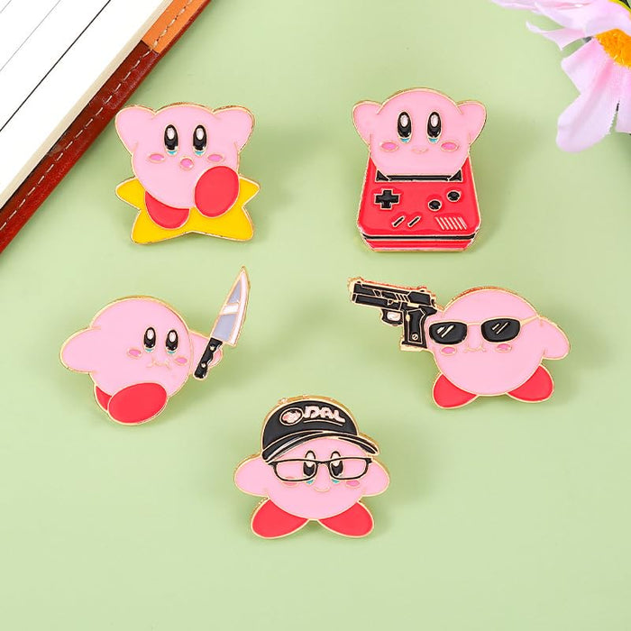 LUYAO 5 PCS Cute Enamel Pins Set Brooch Various Novel Designs Brooch Pins for Jackets Backpacks Badges Hats Bags Lapel Pins DIY Accessories Décor Women Girls Gift