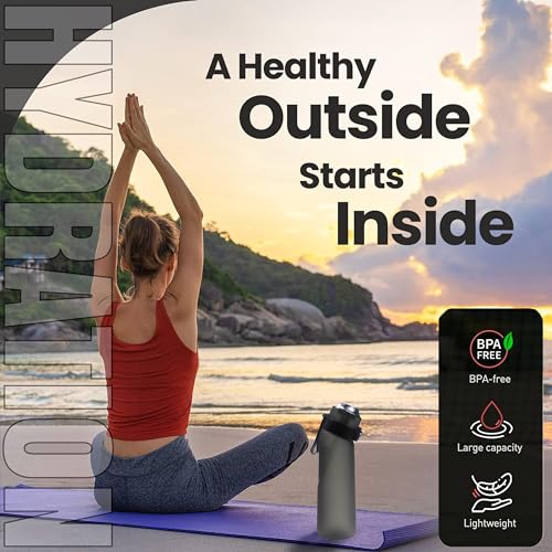 ArcShine® Air Up Water Bottle – Air Up Bottle with 7 Flavored Pods Multi Colors, Fruit Scented Flavored Water Bottle for Kids, Sports and Travel 650 ml, Leak Proof