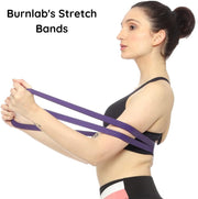 Burnlab Resistance Bands (Choose from 8 Different Sizes from 8Kg - 116Kg), Pull Up Assistance Bands for Exercise, Chin Ups, Powerlifting, Training, Gyms, Home Fitness - for Men and Women