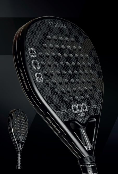 Aca Padel Atrium, 18K Carbon Faces, Progressive Eva Fusion Rubber, Drop Shape, Carbon Frame, 3D Finish.