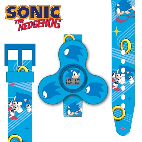 ACCUTIME Sonic The Hedgehog Kids' SNC4016 Digital Display Quartz Blue Watch, Blue, Digital