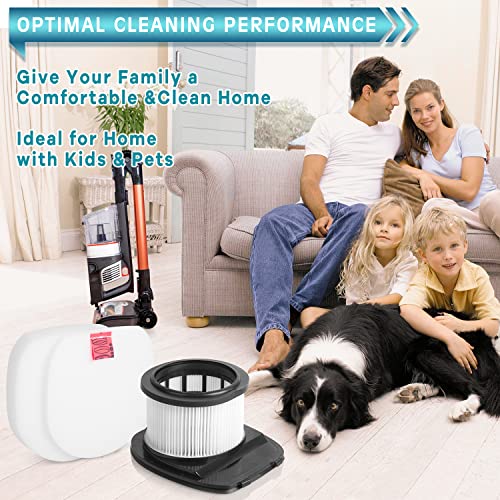 Jollsung IZ201UK Filters Set for Shark Cordless Stick Vacuum Cleaner IZ201UK, IZ201UKT, IZ201UKTSB, IZ251UK, IZ251UKT Replacement Filters Parts, Washable & Reusable (IZ201UK(1+2))