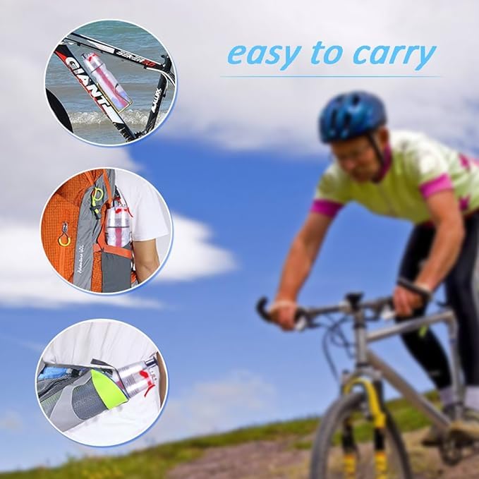 conery Sport Spray Water Bottle,Insulated Sports Water Bottle with Spray Mist and Sip Kids Cool Misting Water Bottles School 20oz/590ml for Gym Cycling Running Climbing(Colorful)