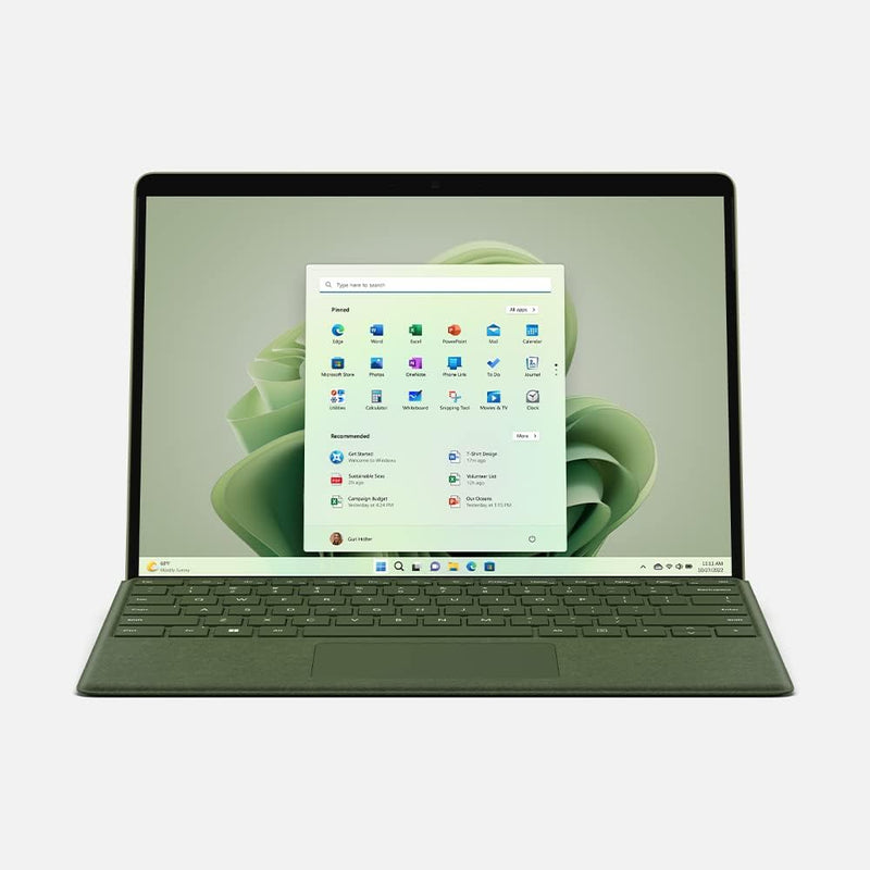 Microsoft Surface Pro 9 with 2880 X 1920 (267 PPI) PixelSense Display, Intel Core i7-1255U, Integrated graphics, 16GB RAM, 1TB SSD, Windows 11, Platinum - [QKI-00008] Device Only - Silver