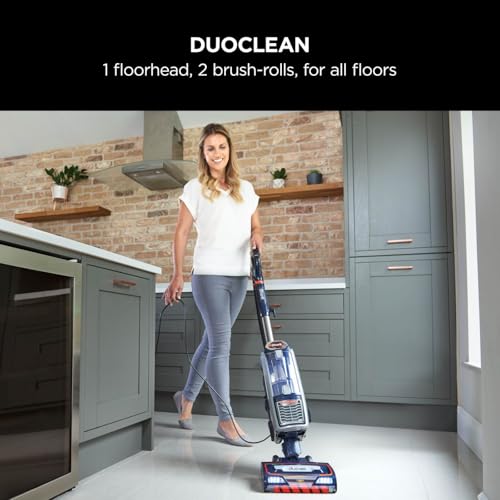Shark Upright Vacuum Cleaner [NZ801UKT] Powered Lift-Away with Anti-Hair Wrap Technology, Pet Hair, Navy and Orange