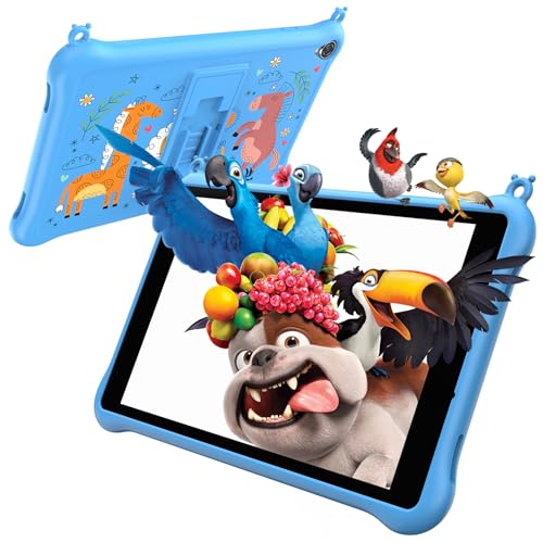 Blackview Tab50 Kids Tablet, Android 13 Tablet for Kids, 5GB臽 1TB, 5580mAh, 8 Inch Toddler Tablet with Parental Control Mode, Eye Protection Mode, iKids APP Pre-Installed, Kid-Proof Case - Blue